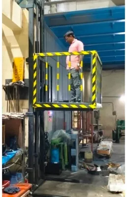 1 Ton Double Mast Hydraulic Goods Lift