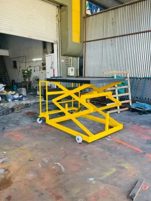 PORTABLE HYDRAULIC SCISSOR LIFT TABLE
